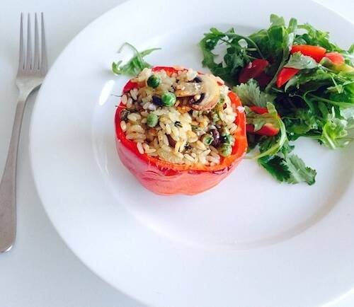 Good Food Friday: My Stuffed Capsicums and an announcement!